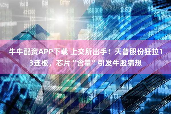 牛牛配资APP下载 上交所出手！天普股份狂拉13连板，芯片“含量”引发牛股猜想