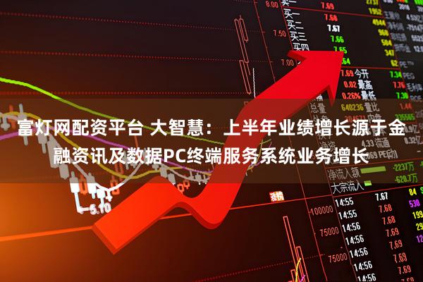 富灯网配资平台 大智慧：上半年业绩增长源于金融资讯及数据PC终端服务系统业务增长